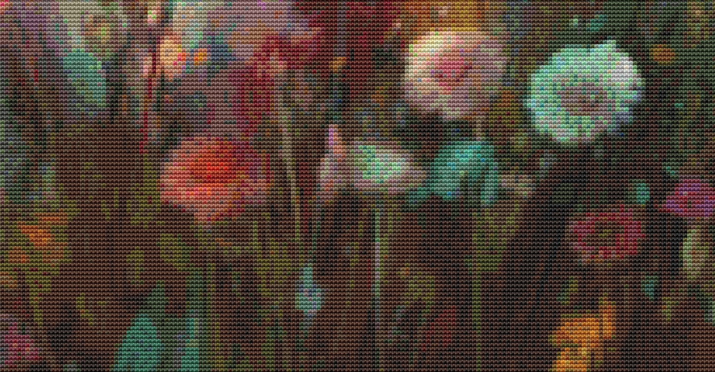 She Smiles Flowers cross stitch pattern by Eder Jose Rosa