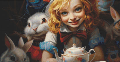 Alice in Wonderland cross stitch pattern by SphinxDesignStudio