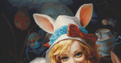 Alice in Wonderland cross stitch pattern by SphinxDesignStudio