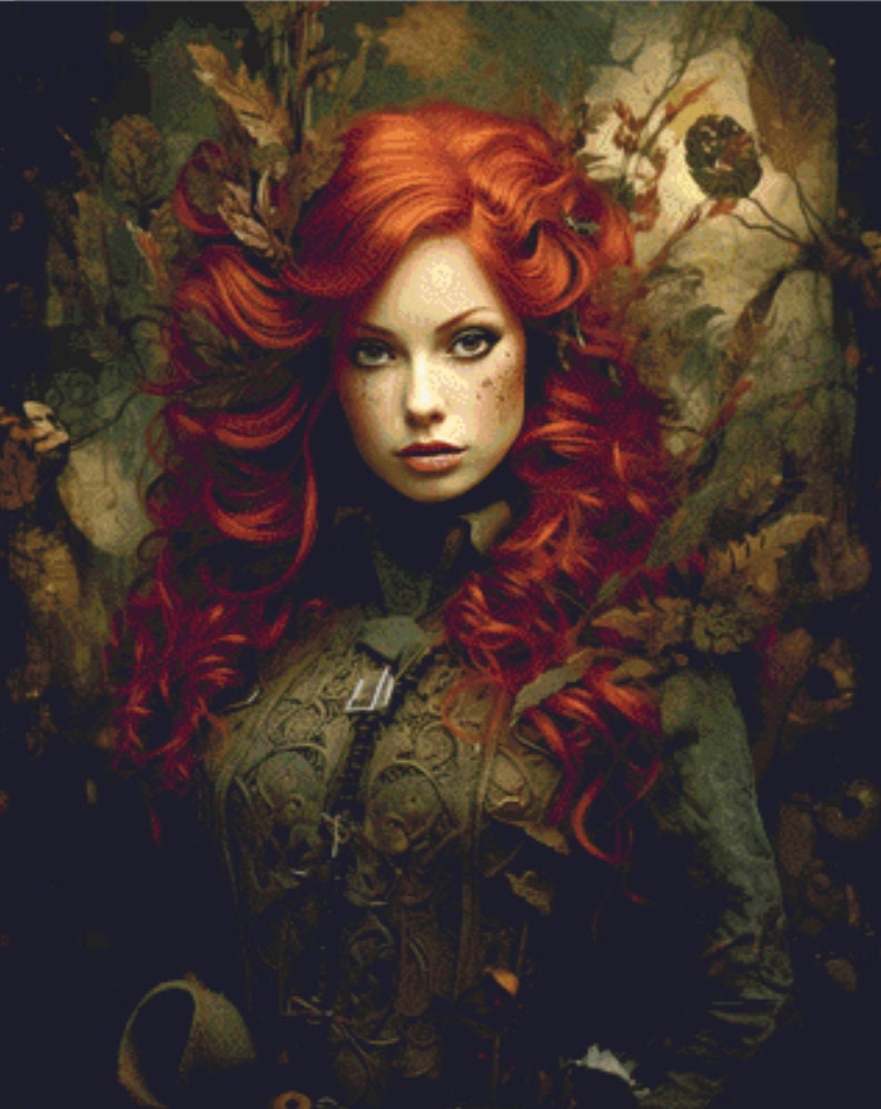 Queen of Steampunk No. 1 cross stitch pattern by MysticMoonCraftery