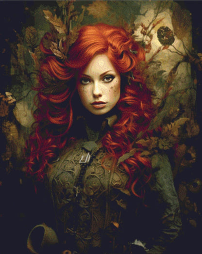 Queen of Steampunk No. 1 cross stitch pattern by MysticMoonCraftery