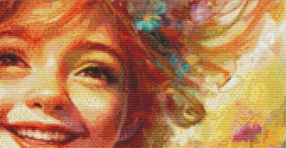 She Smiles Flowers cross stitch pattern by Eder Jose Rosa