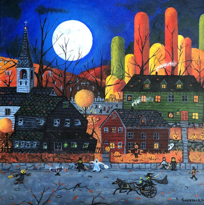 Spook Street cross stitch pattern by Patrick Gauthier