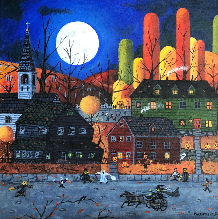 Spook Street cross stitch pattern by Patrick Gauthier