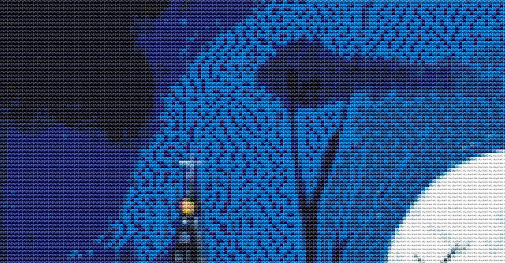 Spook Street cross stitch pattern by Patrick Gauthier