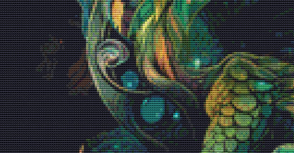 Chakra Dragon cross stitch pattern by Serr.Kai A Quill & Ink