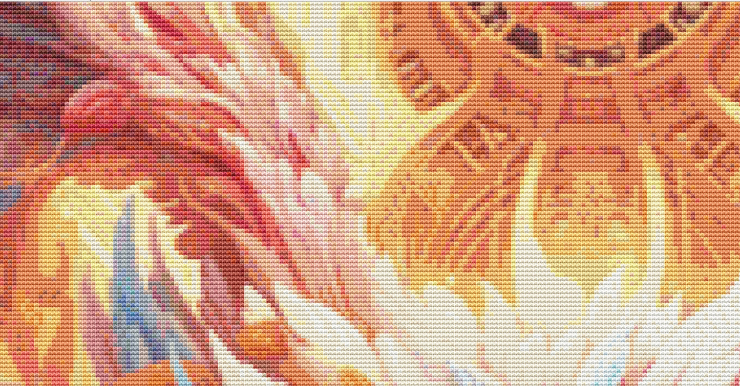 Fantasy Owl cross stitch pattern by DigitalArtClubAU