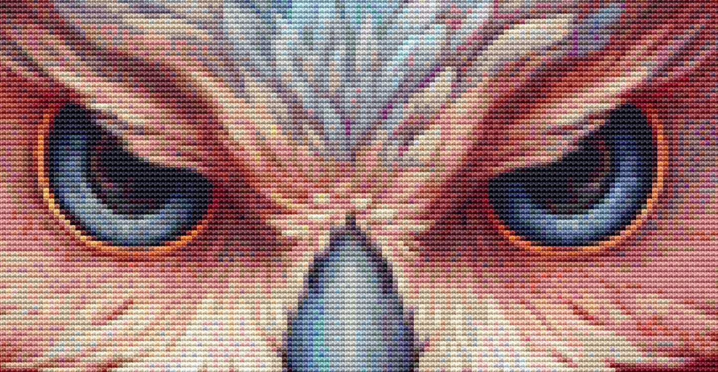 Fantasy Owl cross stitch pattern by DigitalArtClubAU