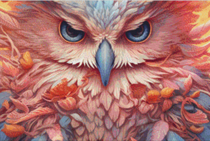 Fantasy Owl cross stitch pattern by DigitalArtClubAU