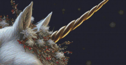 Holiday Unicorn cross stitch pattern by Serr.Kai A Quill & Ink