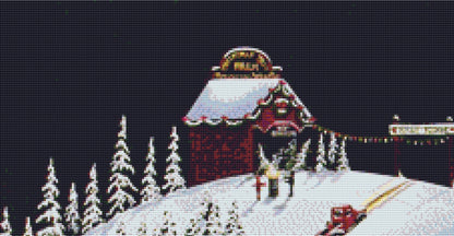 Christmas in Holly Ridge counted cross stitch pattern by Catherine Holman/Ansada Art Licensing Group, LLC