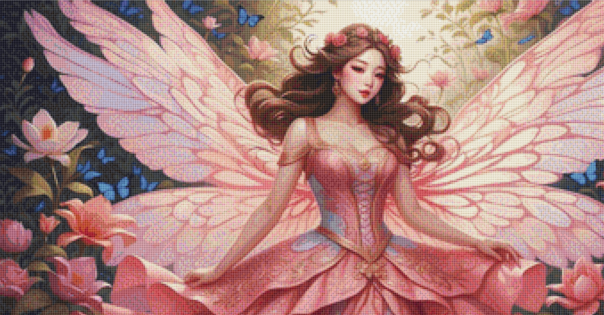 Fairy World Collection No. 1 Pink Fairy cross stitch pattern by Eder Jose Rosa