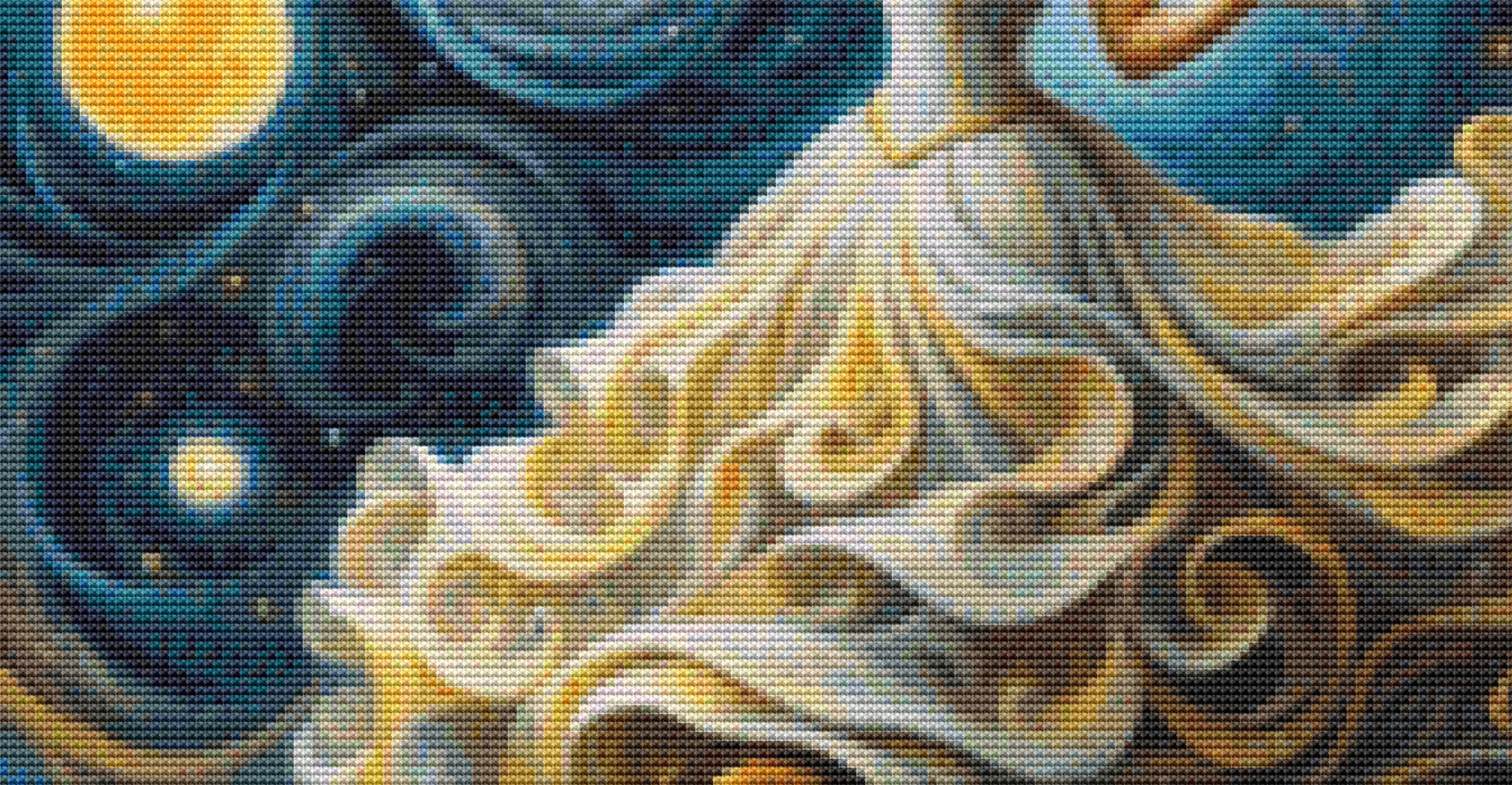 Surrealism of Beauty cross stitch pattern by Eder Jose Rosa