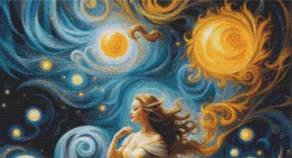 Surrealism of Beauty cross stitch pattern by Eder Jose Rosa