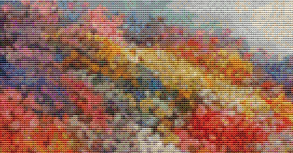 Woman in a Field of Flowers 5 cross stitch pattern by Eder Jose Rosa