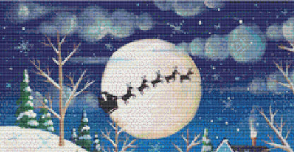 Christmas Carolers cross stitch pattern by Kim Leo licensed by JMS Art Licensing