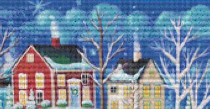 Ride Around Town cross stitch pattern by Kim Leo licensed by JMS Art Licensing