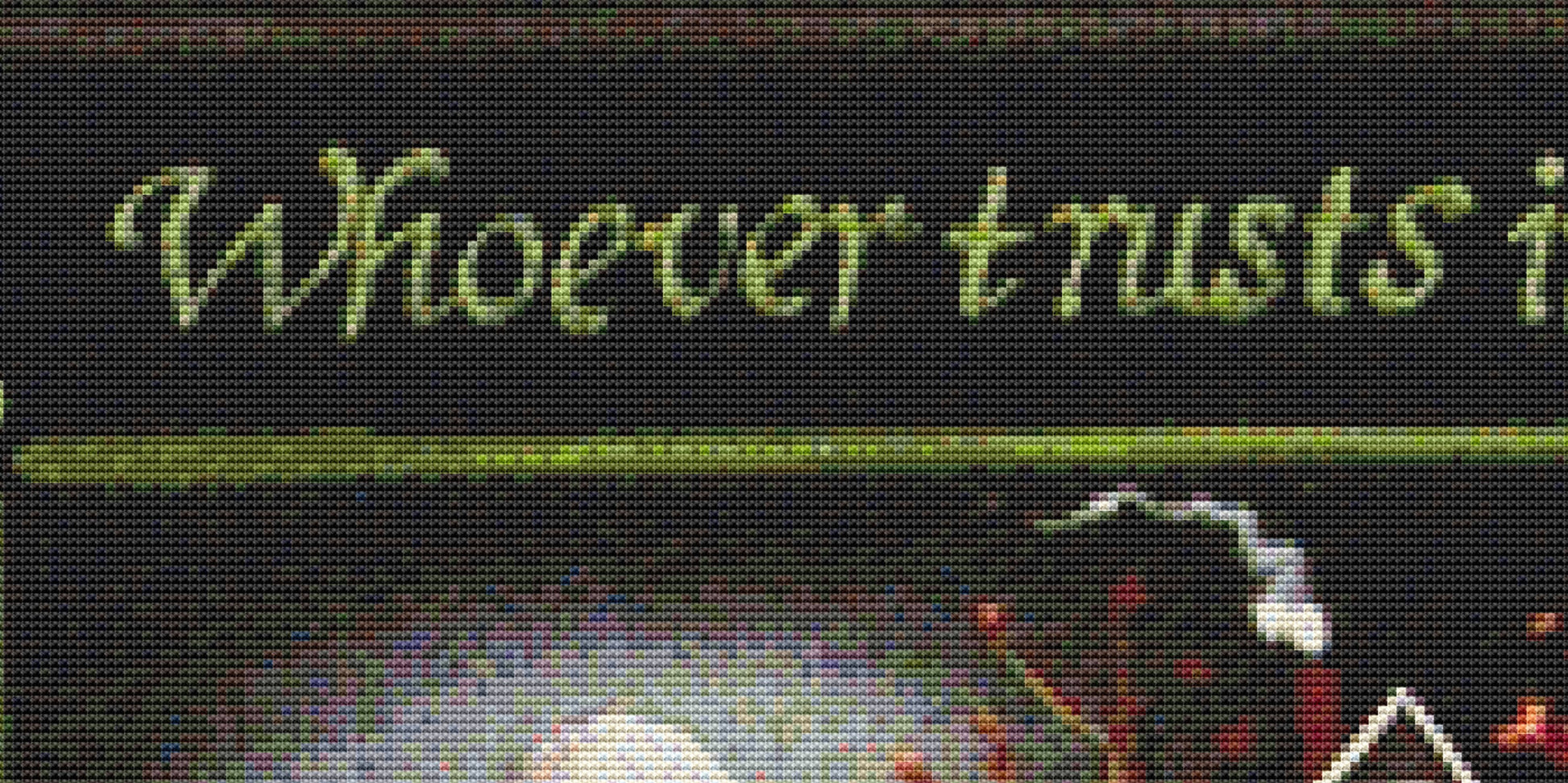 Moonlight in Cottage Grove cross stitch pattern by Catherine Holman/Ansada Art Licensing Group, LLC.