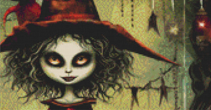 Goth Dolls Winter No. 1 cross stitch pattern by MysticMoonCraftery