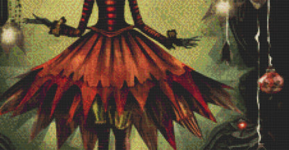 Goth Dolls Winter No. 1 cross stitch pattern by MysticMoonCraftery