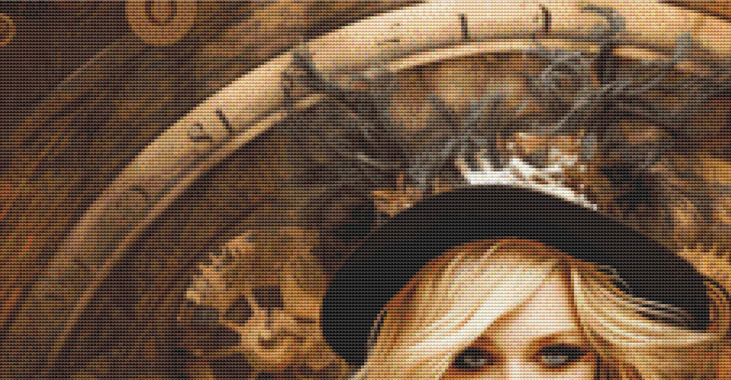 Queen of Steampunk No. 2 cross stitch pattern by MysticMoonCraftery