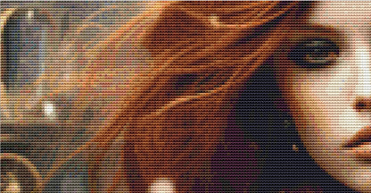Queen of Steampunk No. 3 cross stitch pattern by MysticMoonCraftery
