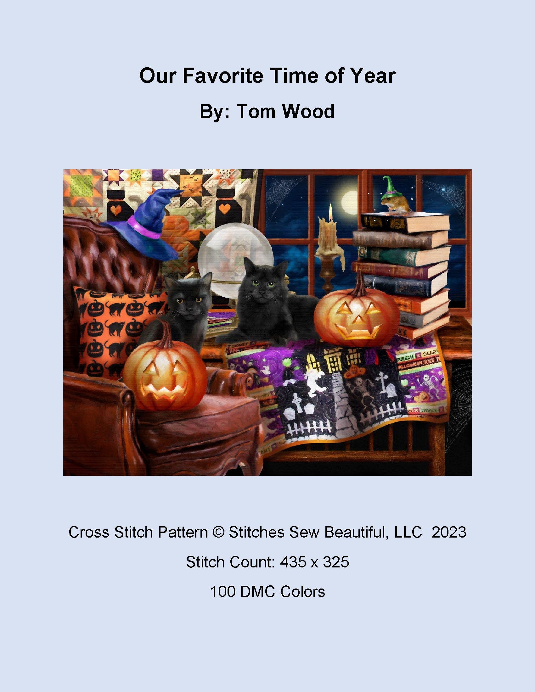 Our Favorite Time of Year cross stitch pattern by Tom Wood/Porterfields Fine Art Licensing