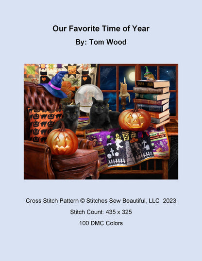 Our Favorite Time of Year cross stitch pattern by Tom Wood/Porterfields Fine Art Licensing