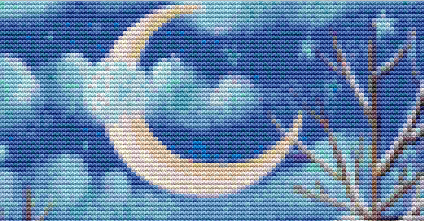 Ride Around Town cross stitch pattern by Kim Leo licensed by JMS Art Licensing