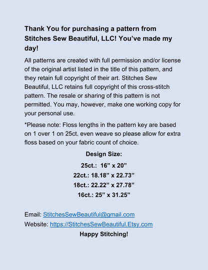 Mother Nature cross stitch pattern by Jose Francese