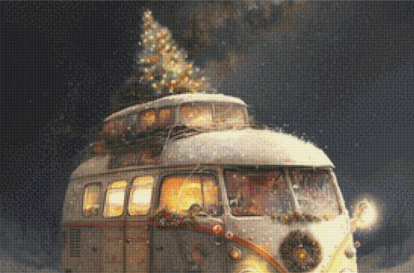 Christmas Bus cross stitch pattern by Tammy L. Gross
