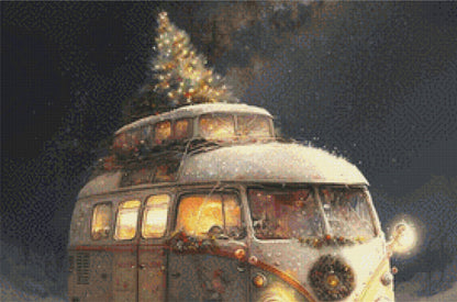 Christmas Bus cross stitch pattern by Tammy L. Gross
