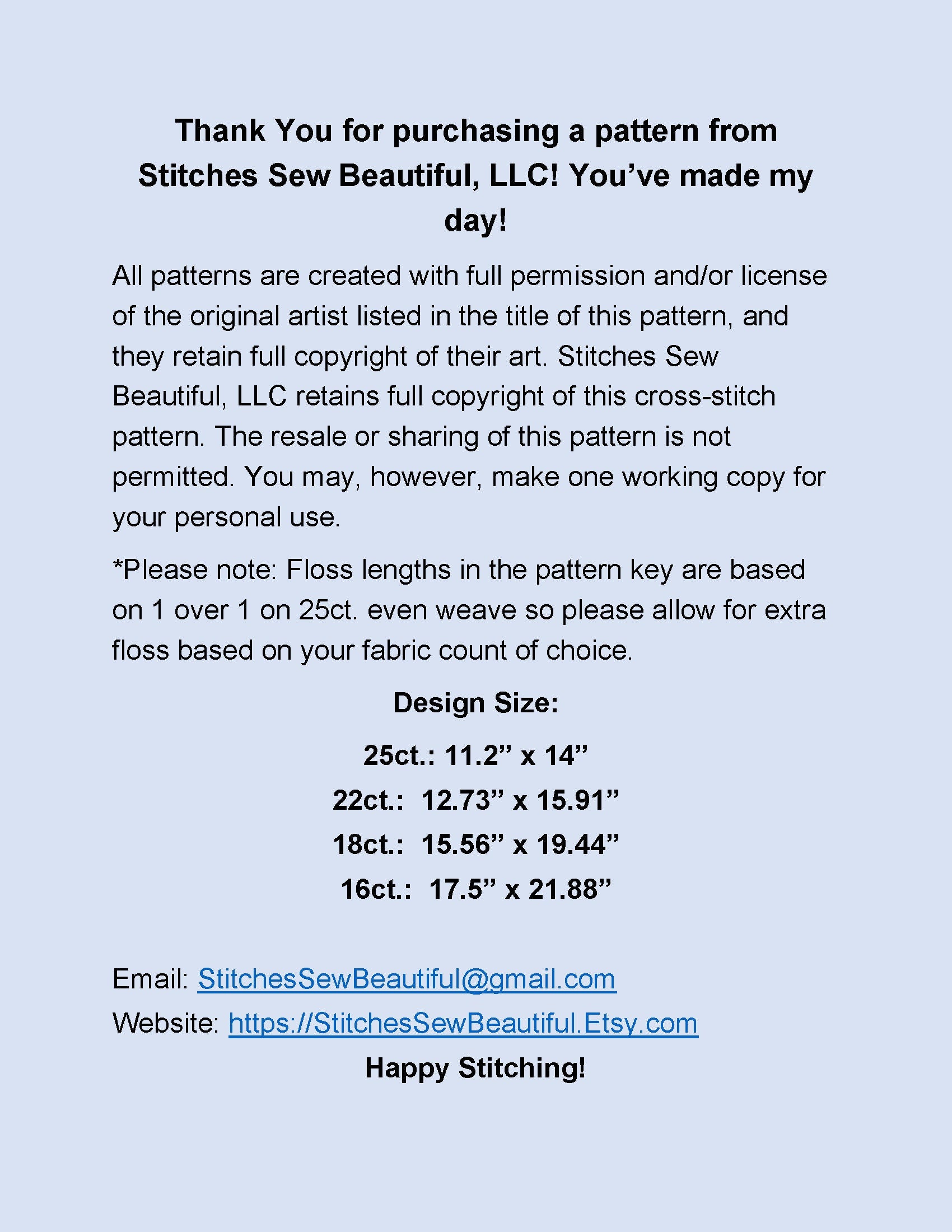 Fairy Leaves cross stitch pattern by Tammy L. Gross