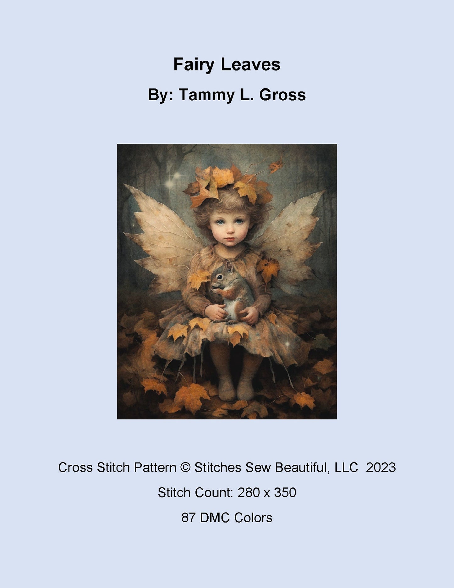 Fairy Leaves cross stitch pattern by Tammy L. Gross