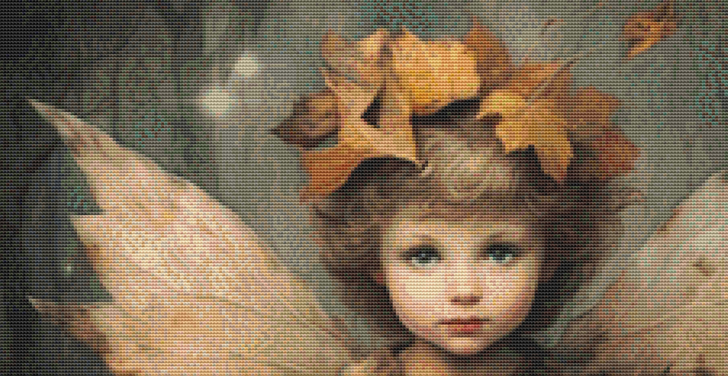 Fairy Leaves cross stitch pattern by Tammy L. Gross