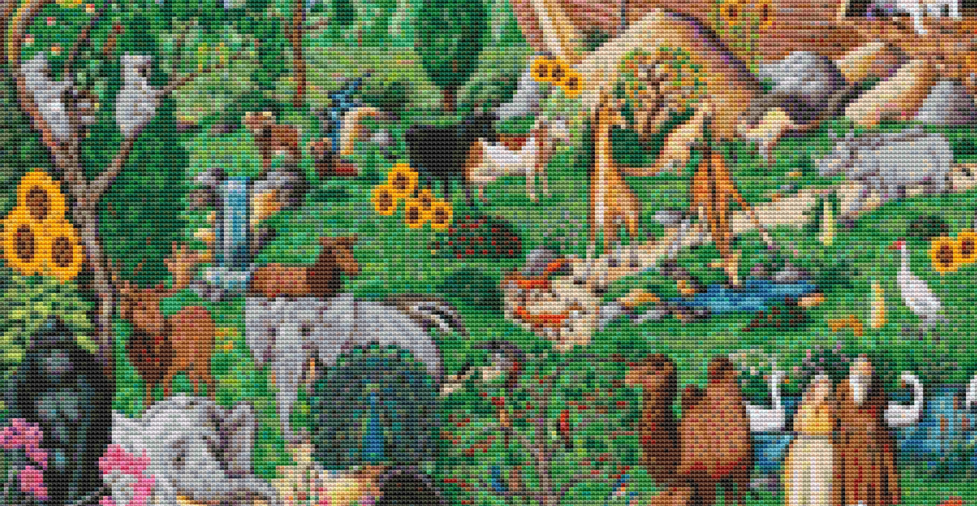 New Beginnings cross stitch pattern by Joseph Holodook/Porterfields Fine Art Licensing