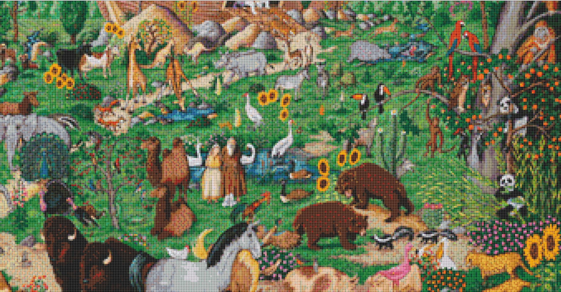 New Beginnings cross stitch pattern by Joseph Holodook/Porterfields Fine Art Licensing