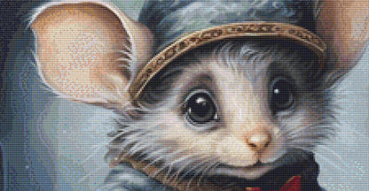 The Little Christmas Mouse cross stitch pattern by UniquelyMadeWallArt