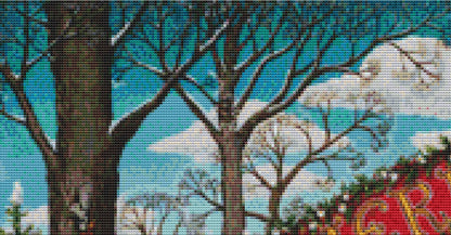 Merry Grove cross stitch pattern by Joseph Holodook/Porterfields Fine Art Licensing