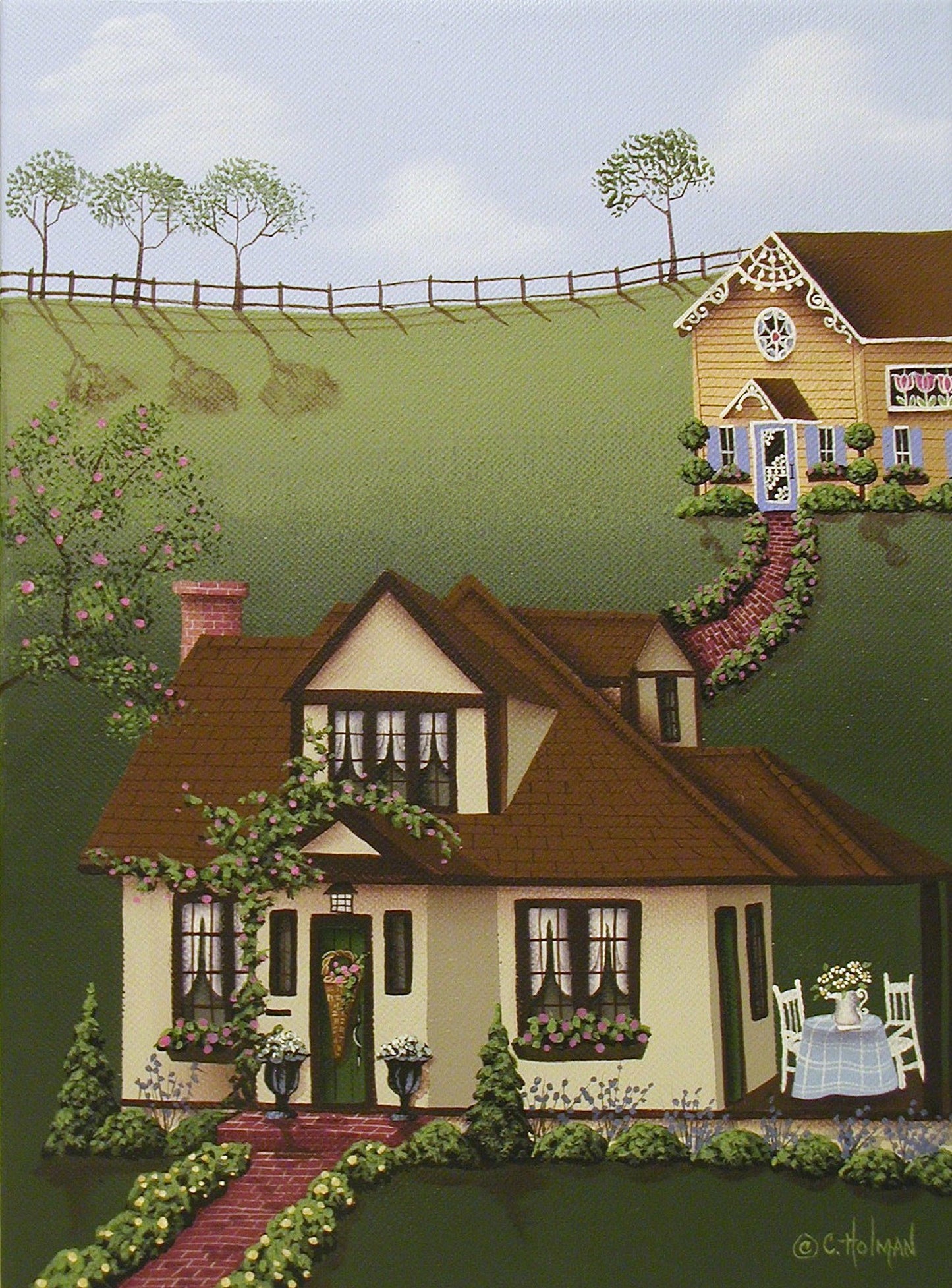 Fairy Cottage cross stitch pattern by Catherine Holman/Ansada Licensing Group, LLC