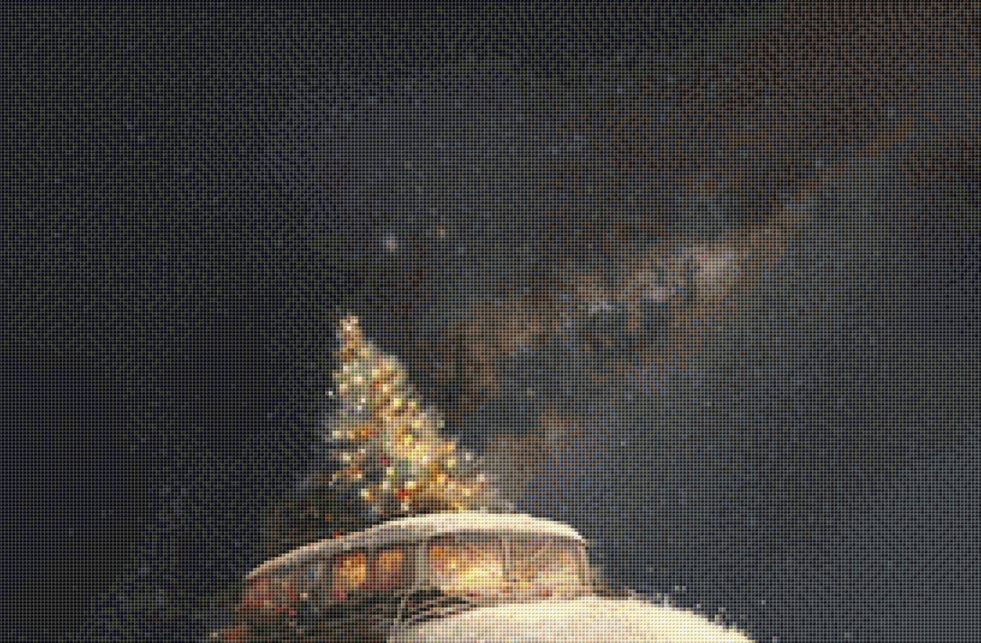 Christmas Bus cross stitch pattern by Tammy L. Gross