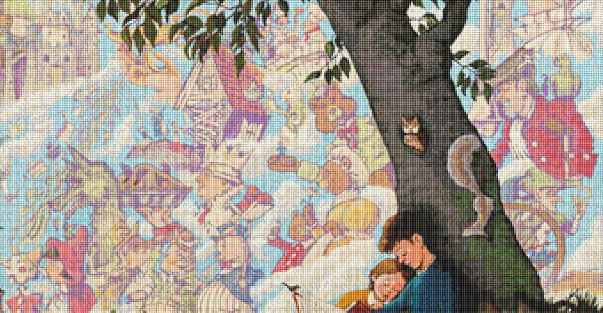 Childhood Dreams cross stitch pattern by Joseph Holodook/Porterfields Fine Art Licensing