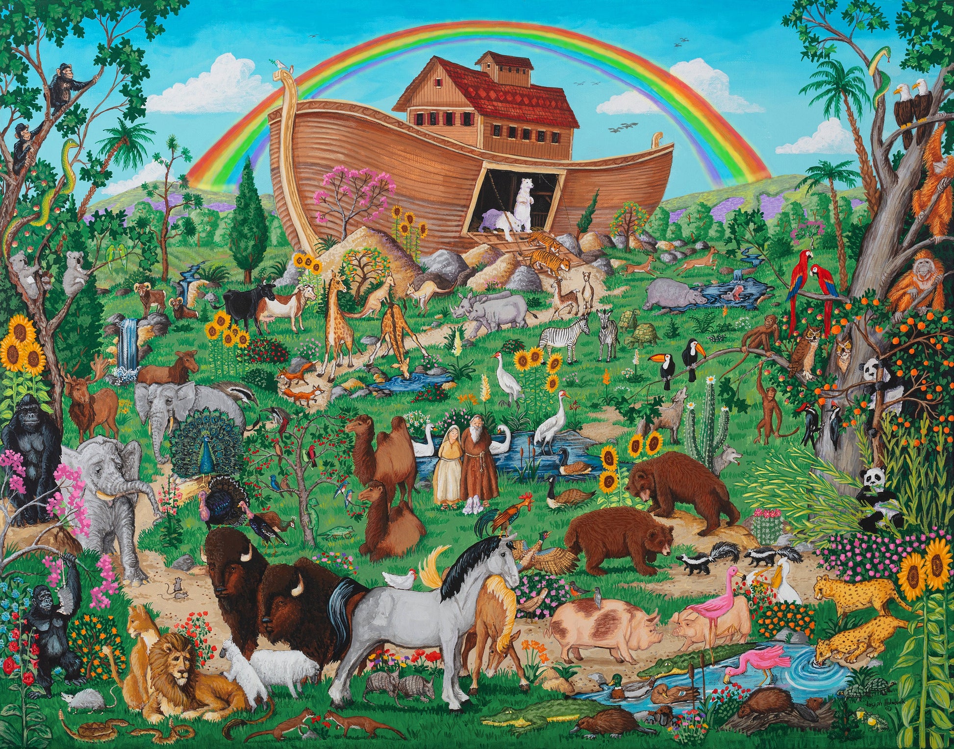 New Beginnings cross stitch pattern by Joseph Holodook/Porterfields Fine Art Licensing