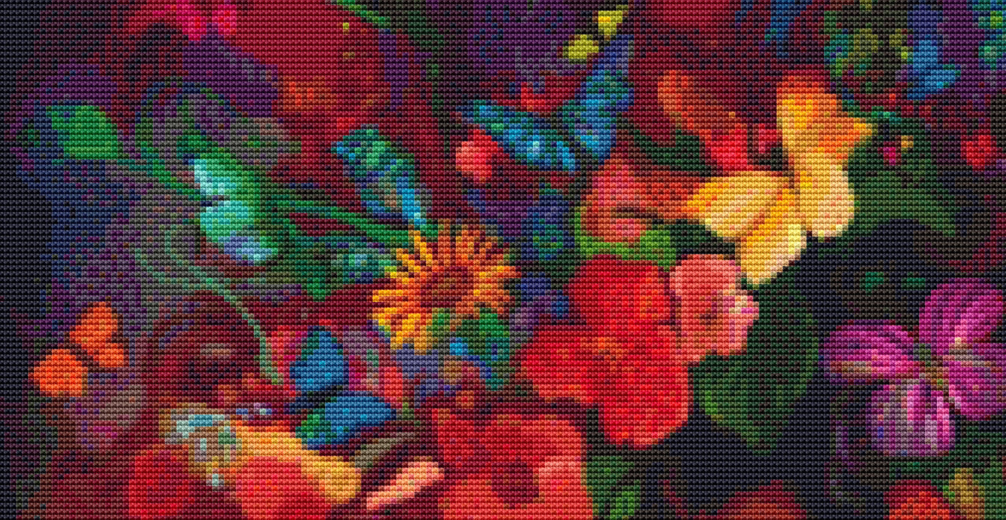 Floral Beauty 1 ©Adobe Ext. License cross stitch pattern by StitchesSewBeautiful