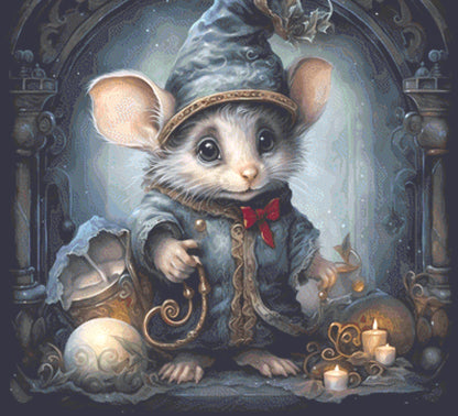 The Little Christmas Mouse cross stitch pattern by UniquelyMadeWallArt