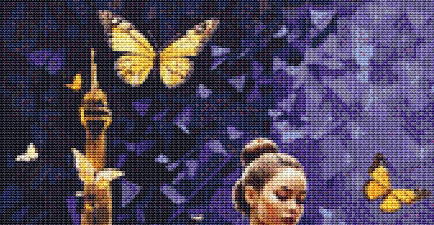 She Dances in Paris cross stitch pattern by Eder Jose Rosa