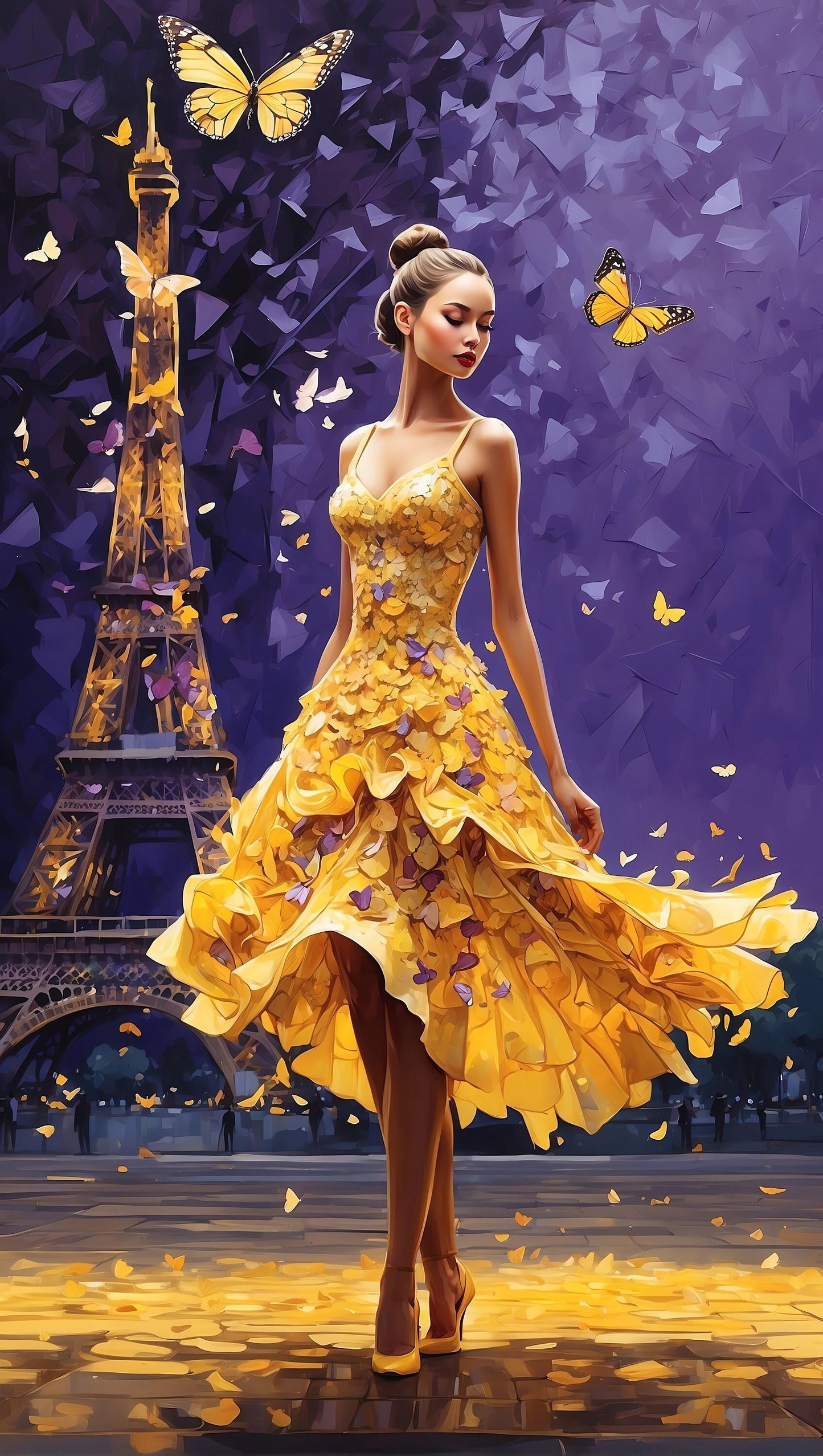 She Dances in Paris cross stitch pattern by Eder Jose Rosa