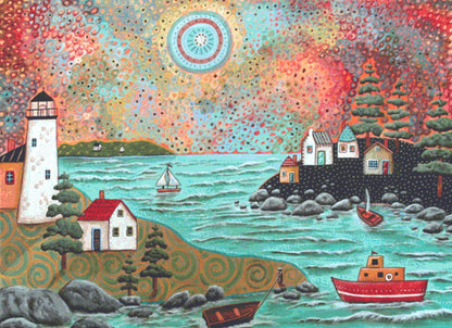 Blue Sea counted cross stitch pattern by Karla Gerard