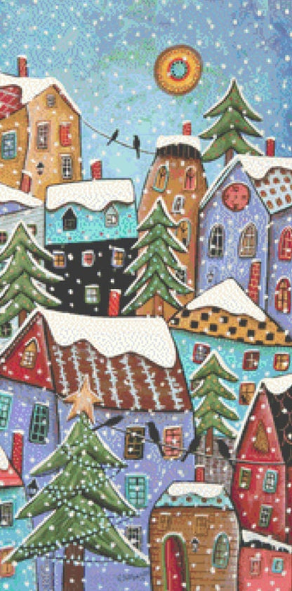 7 O'Clock counted cross stitch pattern by Karla Gerard