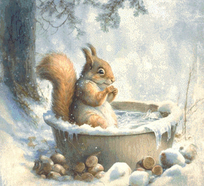 Squirrel cross stitch pattern by Tammy L. Gross